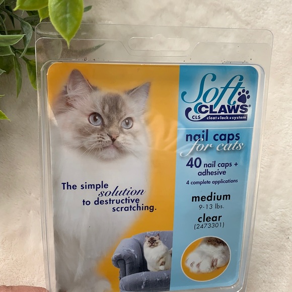 NEW Soft Claws Nail Caps for Cats Medium 9-13 lbs. - Picture 2 of 8
